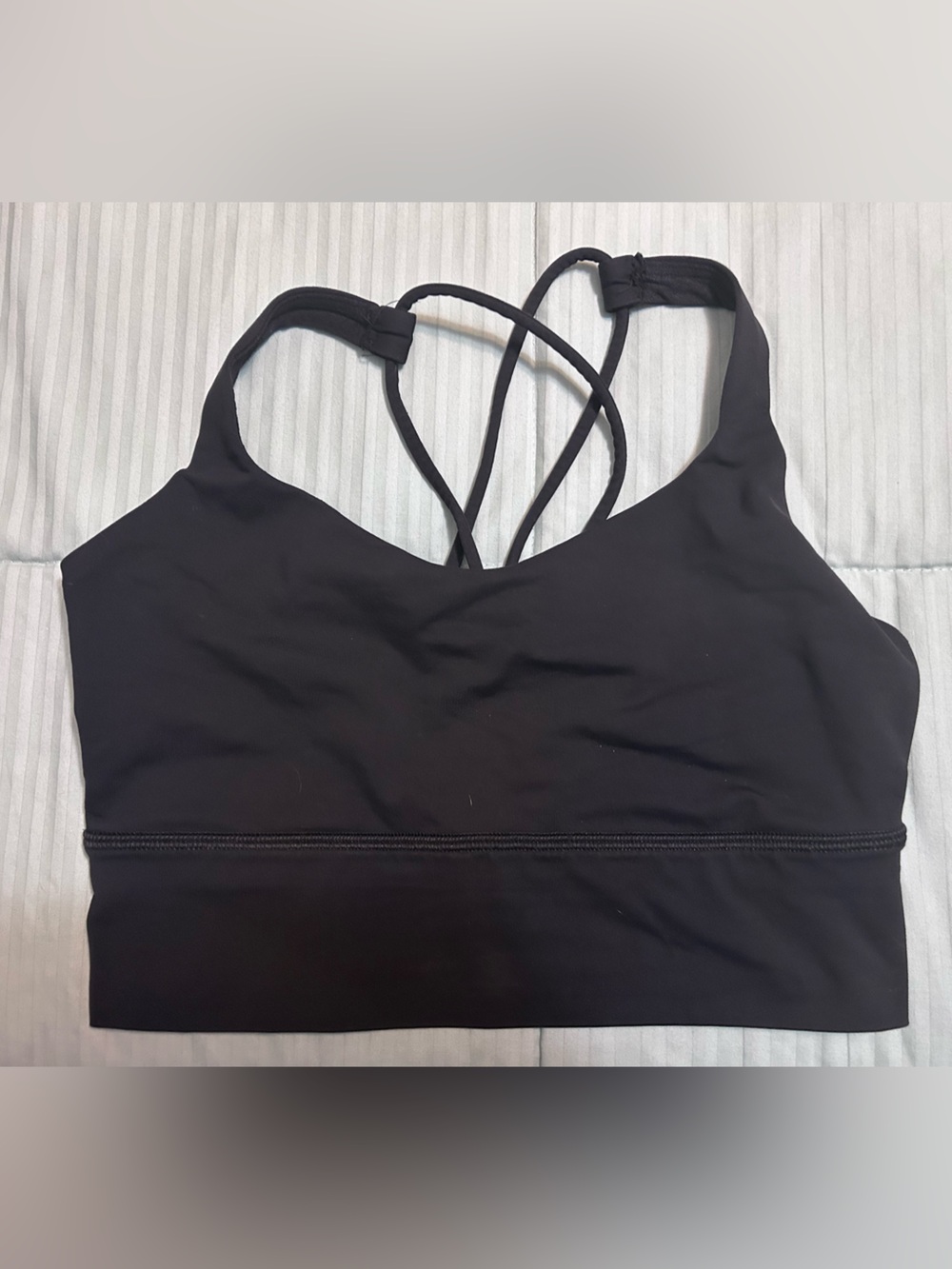 Lululemon Black Strappy Women’s Sports Bra size 4